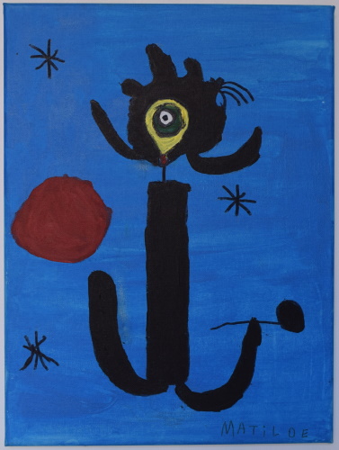 Joan Miró<br />Mulher Diante Do Sol (1950)