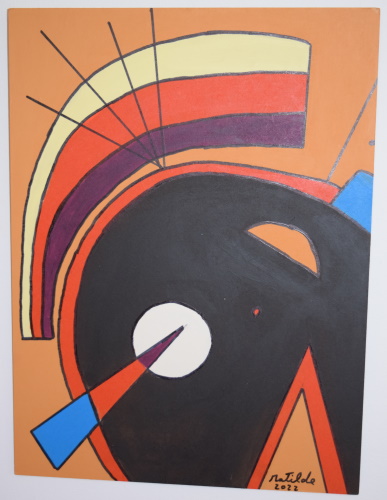 Wassily Kandinsky<br />(pormenor de) Preto e Violeta (1924)